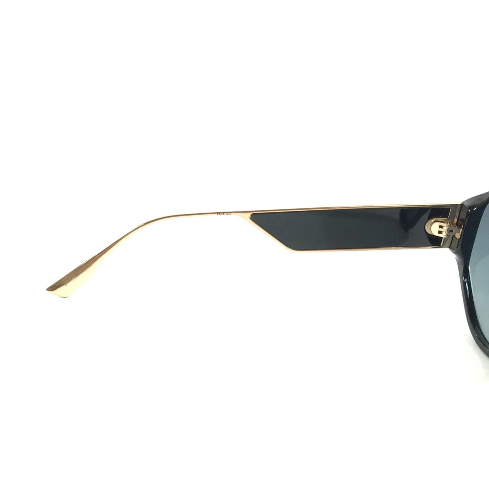Christian Dior Sunglasses DiorClan1 8071I Black Gold Frames w Gray Gradient Lens